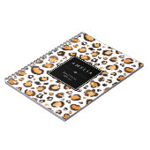 Waterverf luipaardvlekken | Aangepaste naam Notitieboek (Linkerzijde)