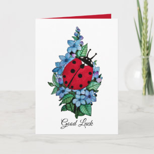 Waterverf luivogel met blauwe wilde bloemen kaart