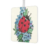 Waterverf luivogel met blauwe wilde bloemen luchtverfrisser (Links)