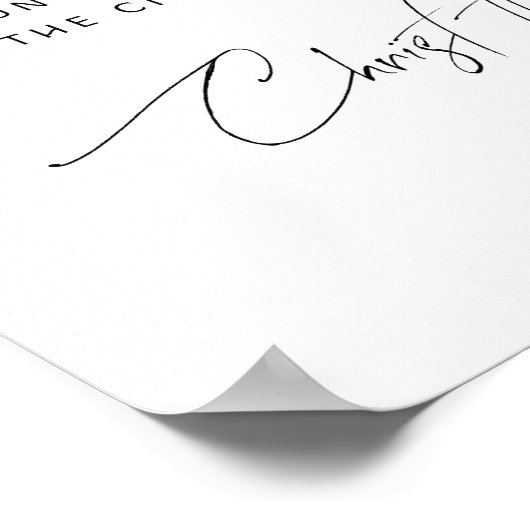 Waterverf Lukas 2:11 Kerstvers poster (Hoek)