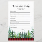 Waterverf Lumberjack Wishes for Baby Game (Voorkant)