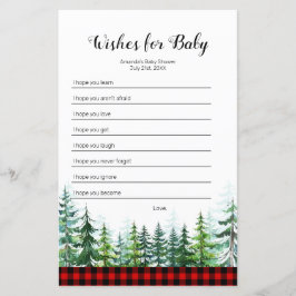 Waterverf Lumberjack Wishes for Baby Game