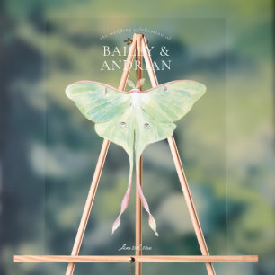 Waterverf Luna Moth Wedding Acryl Bord