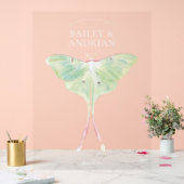 Waterverf Luna Moth Wedding Acryl Bord (Huwelijk)