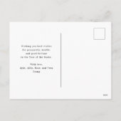 Waterverf Lunar New Year Chinese Lunar Feestdagenkaart (Achterkant)