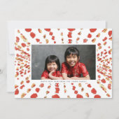 Waterverf Lunar New Year Foto Chinese Lunar Feestdagenkaart (Voorkant)