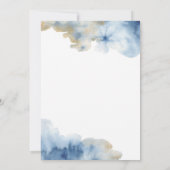 Waterverf Lux Huwelijksuitnodiging 5"x 7" Kaart (Achterkant)