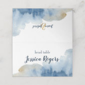 Waterverf Lux Place Card Plaatskaartje (Buitenkant ongevouwen)