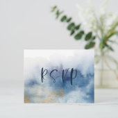 Waterverf Lux RSVP Briefkaart V2 (Staand voorkant)