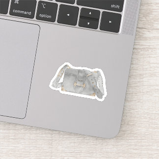 waterverf luxe Prada tas illustratie Sticker