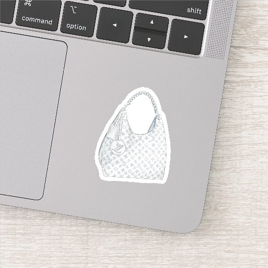 waterverf LV Monogram Handtas schoudertas Sticker (Detail)