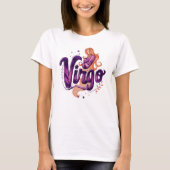 Waterverf Maagd Graffiti Airbrush Zodiac Woman T-shirt (Voorkant)