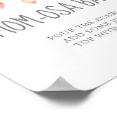 Waterverf maakt Baby shower Mam-osa-borden warm Poster (Hoek)