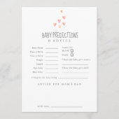 Waterverf maakt Baby voor meisjes en Advieskaart (Voorkant)