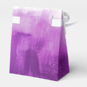 Waterverf maakt paarse wasbruiloft bedankt bedankdoosjes (Achterkant)