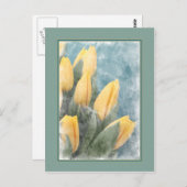 Waterverf maakt verticaal Briefkaart (Voorkant / Achterkant)