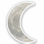 Waterverf Maan Outer Space Verjaardagsfeestje Sticker (Voorkant)