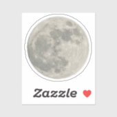 Waterverf Maan Outer Space Verjaardagsfeestje Sticker (Vel)