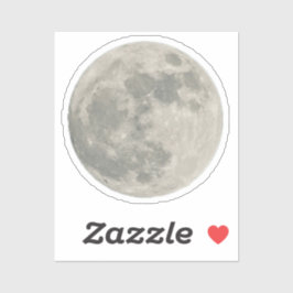 Waterverf Maan Outer Space Verjaardagsfeestje Sticker