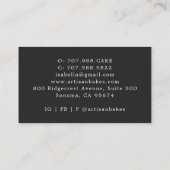 Waterverf Macaron Cookies Baker Pastry Chef Visitekaartje (Achterkant)