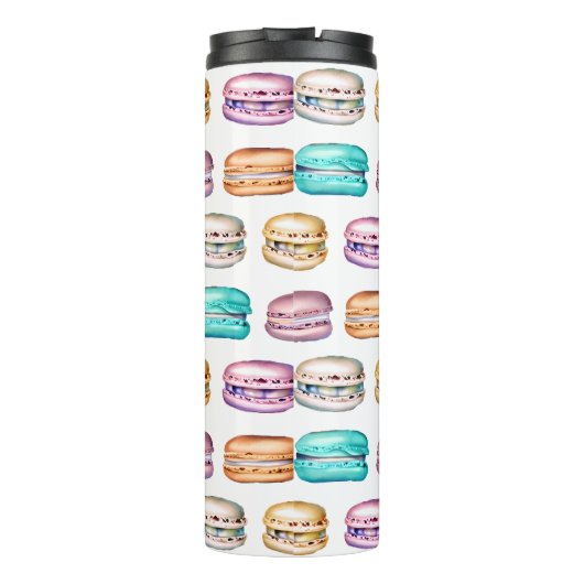  Waterverf Macaron Cookies Thermosbeker (Achterkant)
