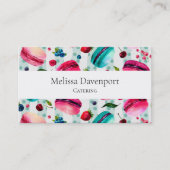 Waterverf Macarons Frans deeg Visitekaartje (Voorkant)