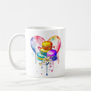 Waterverf Macarons Koffiemok