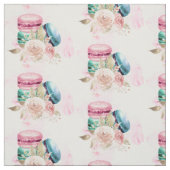 Waterverf Macarons op witte achtergrond Stof (Swatch)