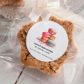Waterverf Macarons Sweet Cake WEBSITE Vierkante Sticker