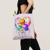 Waterverf Macarons Tote Bag (Dichtbij)