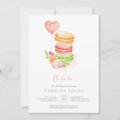 Waterverf Macaroons Baby Birthday Party Kaart (Voorkant)