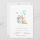 Waterverf Macaroons Baby Boy Shower Kaart (Voorkant)