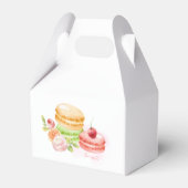 Waterverf Macaroons met Cherry Bedankdoosjes (Voorkant Zijde)