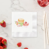 Waterverf Macaroons met Cherry Napkins Servet (Insitu)