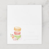 Waterverf Macaroons Plaats kaart Plaatskaartje (Buitenkant ongevouwen)
