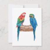 Waterverf Macaw Bird Parrot Lover (Voorkant)