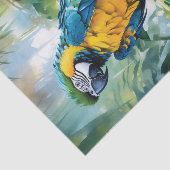 Waterverf Macaw Tropische Decoupage Tissuepapier (Detail)