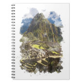 Waterverf Machu Picchu Peru Notitieboek (Voorkant)
