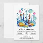 Waterverf Mad Scientist Experiment Verjaardag Kaart (Voorkant / Achterkant)