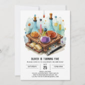 Waterverf Mad Scientist Lab Verjaardag Kaart (Voorkant)