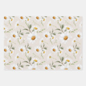 Waterverf Madeliefje Bloemen Bloemstuk Inpakpapier Vel (Voorkant)