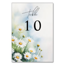 Waterverf madeliefjes bruiloft