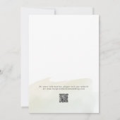 Waterverf madeliefjes bruiloft kaart (Achterkant)