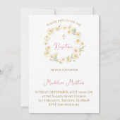 waterverf madeliefjes Doop Kaart (Achterkant)