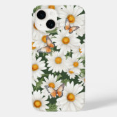 Waterverf madeliefjes en monarchvlinders Case-Mate iPhone case (Achterkant)