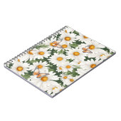 Waterverf madeliefjes en monarchvlinders notitieboek (Linkerzijde)