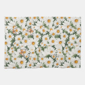 Waterverf madeliefjes en monarchvlinders theedoek (Horizontaal)