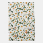 Waterverf madeliefjes en monarchvlinders theedoek (Verticaal)