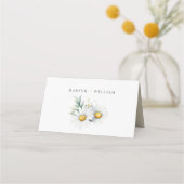 waterverf madeliefjes huwelijks plaatskaart plaatskaartje (Achterkant)