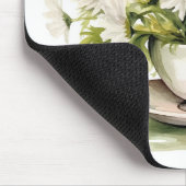 Waterverf madeliefjes in koffiekopje muismat (Hoek)